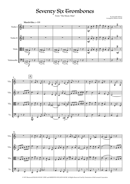 Seventy Six Trombones (arr. Robert Newth)