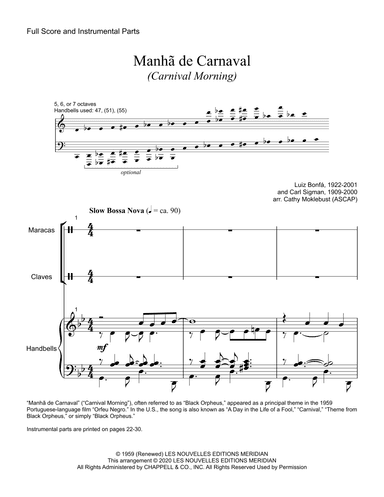 A Day In The Life Of A Fool (manha De Carnaval) (arr. Cathy Moklebust)