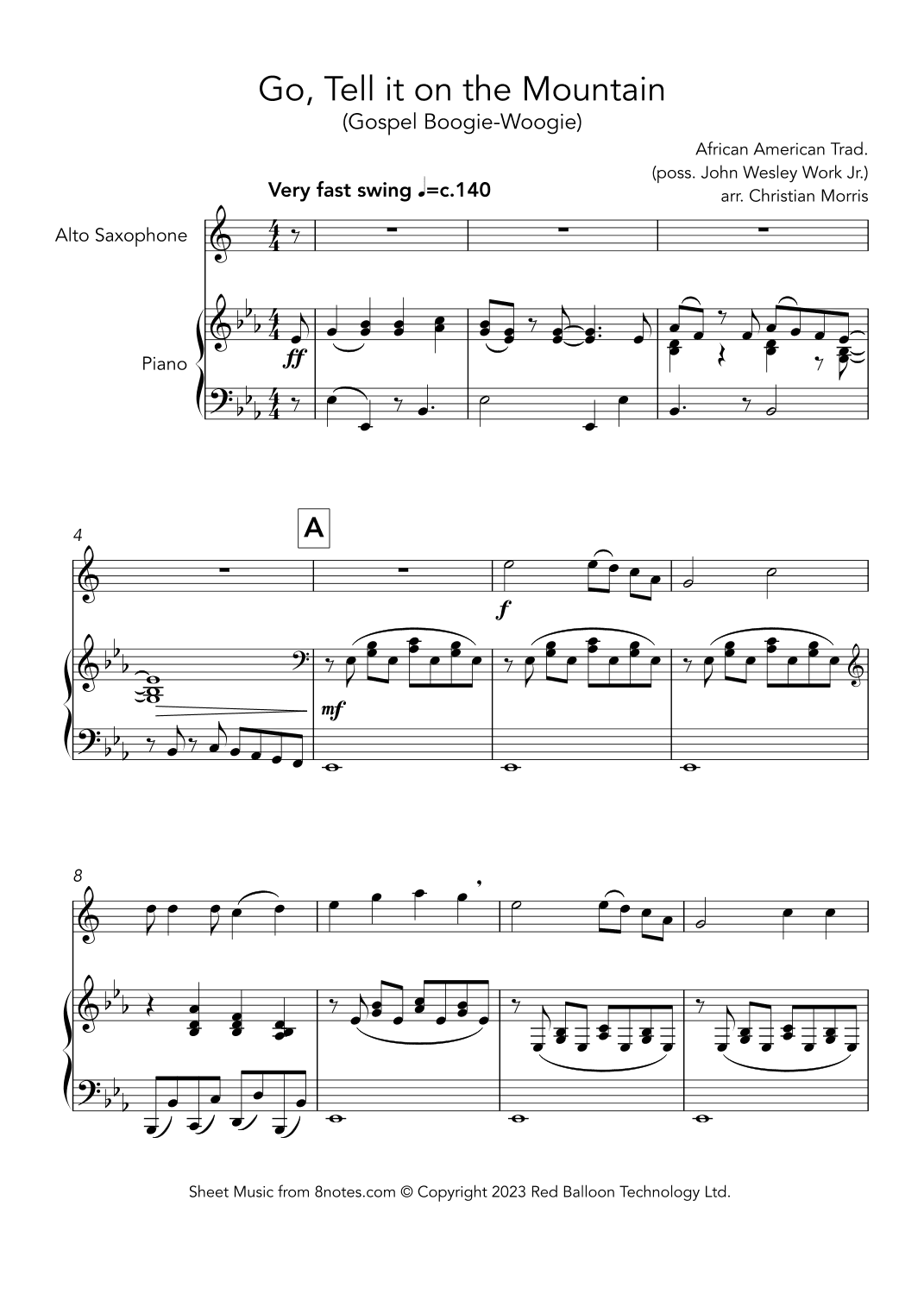 Go Tell it on the Mountain (Gospel Boogie-Woogie) (arr. Christian Morris)