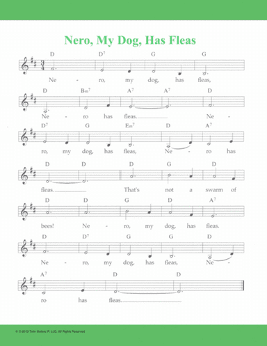 Nero, My Dog, Has Fleas (arr. Hal Wright)