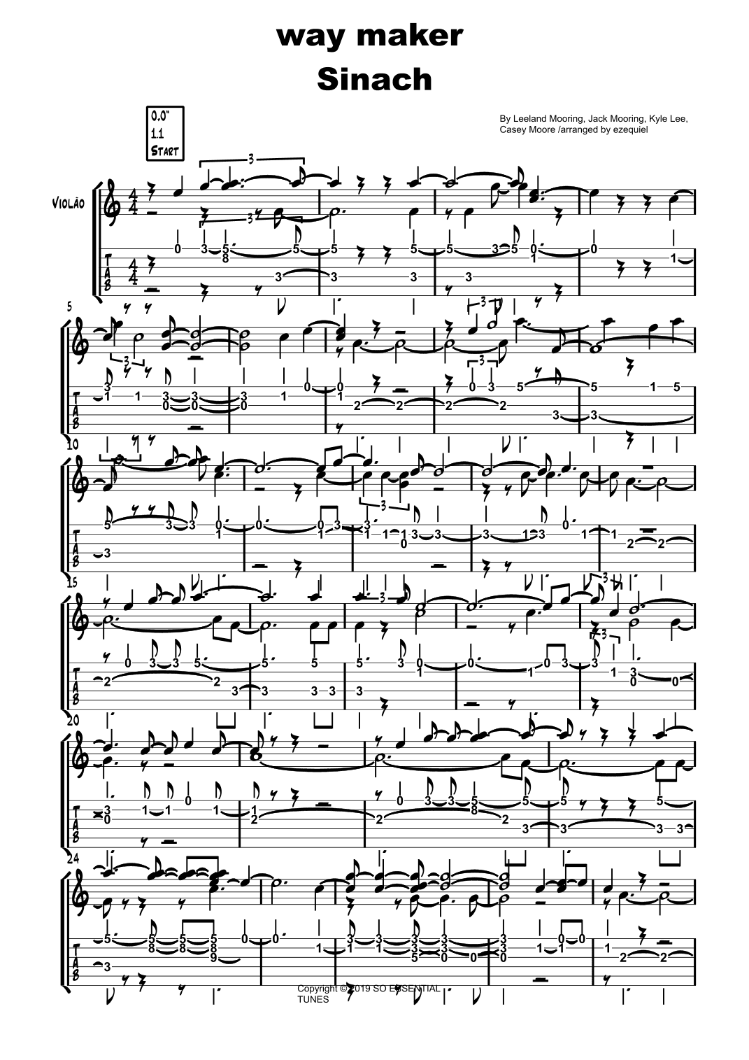 Way Maker (arr. ezequiel zeferino edição)