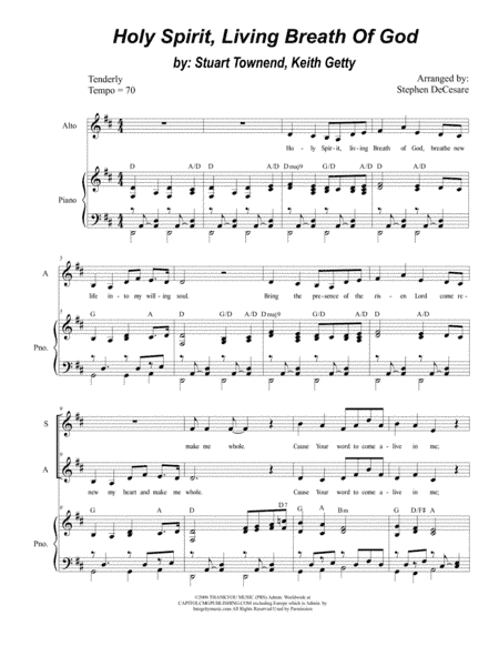 Holy Spirit, Living Breath Of God (arr. Stephen DeCesare)