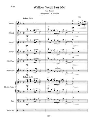 Willow Weep For Me (arr. DB Williams)