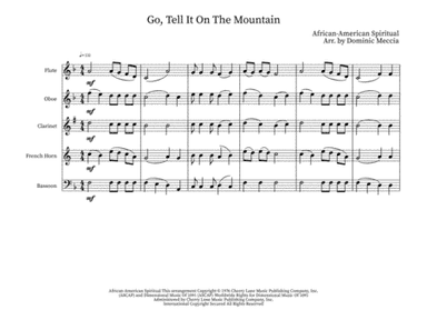 Go Tell It On The Mountain (arr. Dominic Meccia)