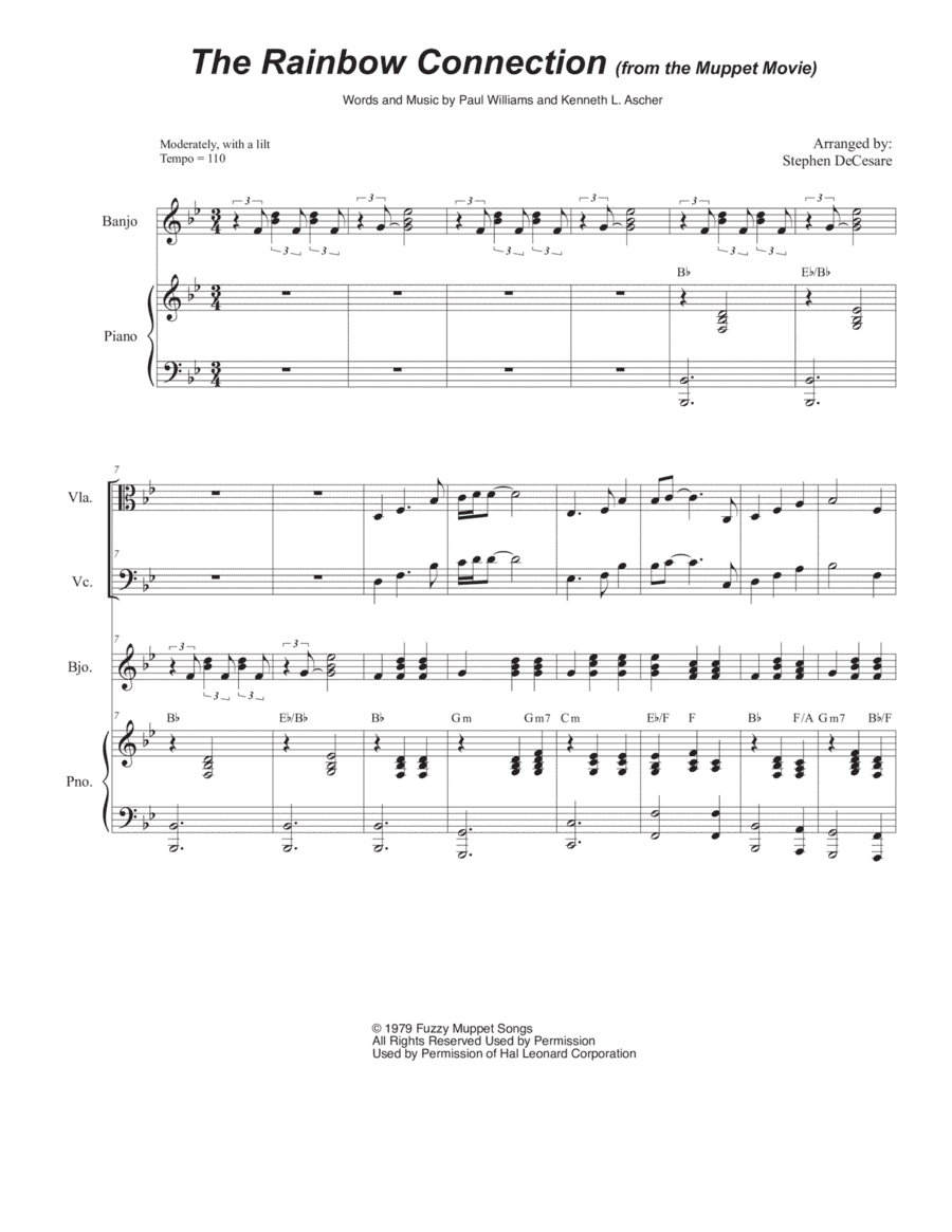 The Rainbow Connection (arr. Stephen DeCesare)