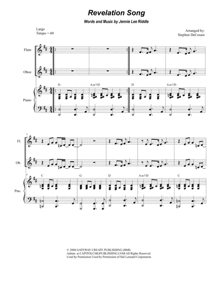 Revelation Song (arr. Stephen DeCesare)