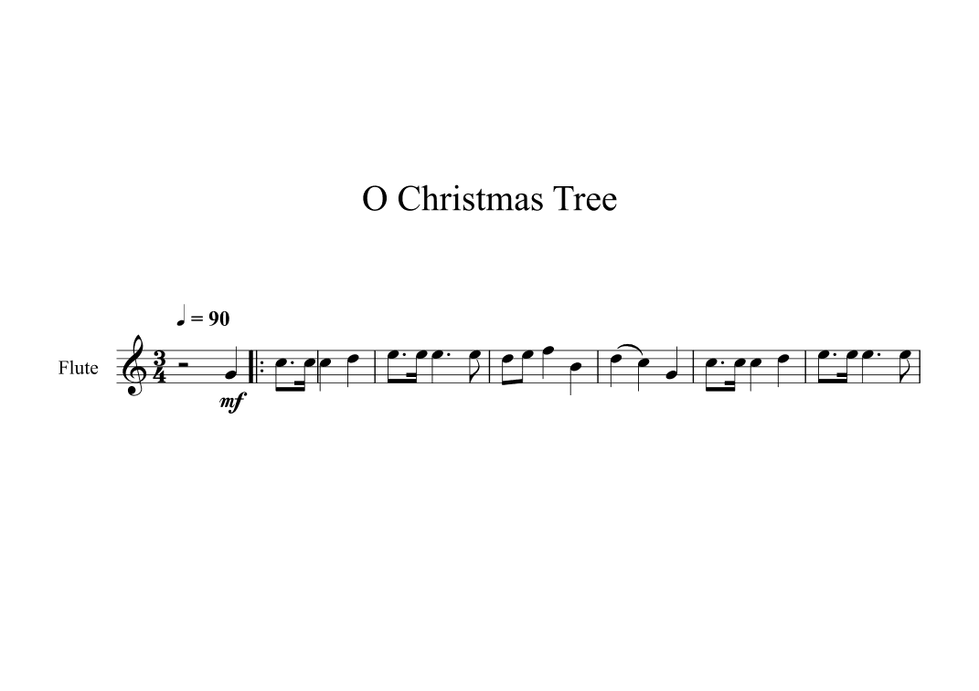 O Christmas Tree (Flute) (arr. Digital Book Music)