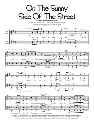 On The Sunny Side Of The Street (arr. Larry Wright)