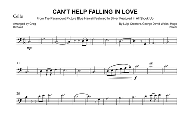 Can't Help Falling In Love (arr. Greg Birdwell)