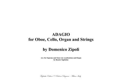 ADAGIO for Oboe, Cello and String by Zipoli - Arr. for Soprano, Tenor (in vocalization) and Organ (arr. Renato Tagliabue)