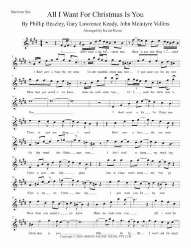 All I Want For Christmas Is You (arr. Kevin Busse)
