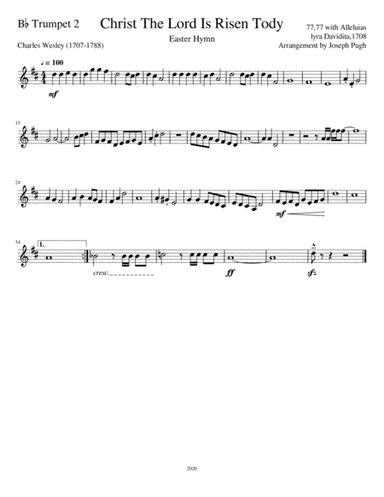 Christ The Lord Is Risen Today (arr. Joseph Pugh)