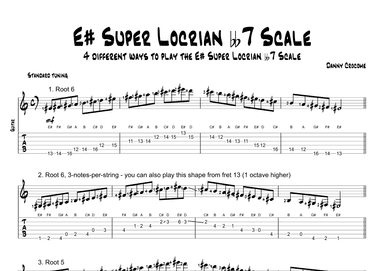 E# Super Locrian bb7 Scale (4 Ways to Play)