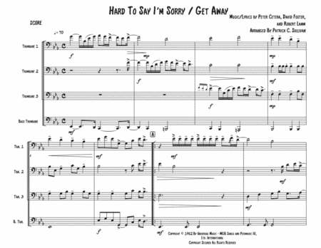 Hard To Say I'm Sorry (arr. Patrick C. Sullivan)