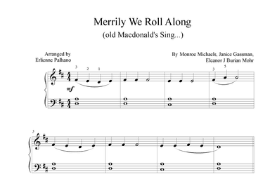Merrily We Roll Along (old Macdonald's Sing...) (arr. Erlienne Palhano)
