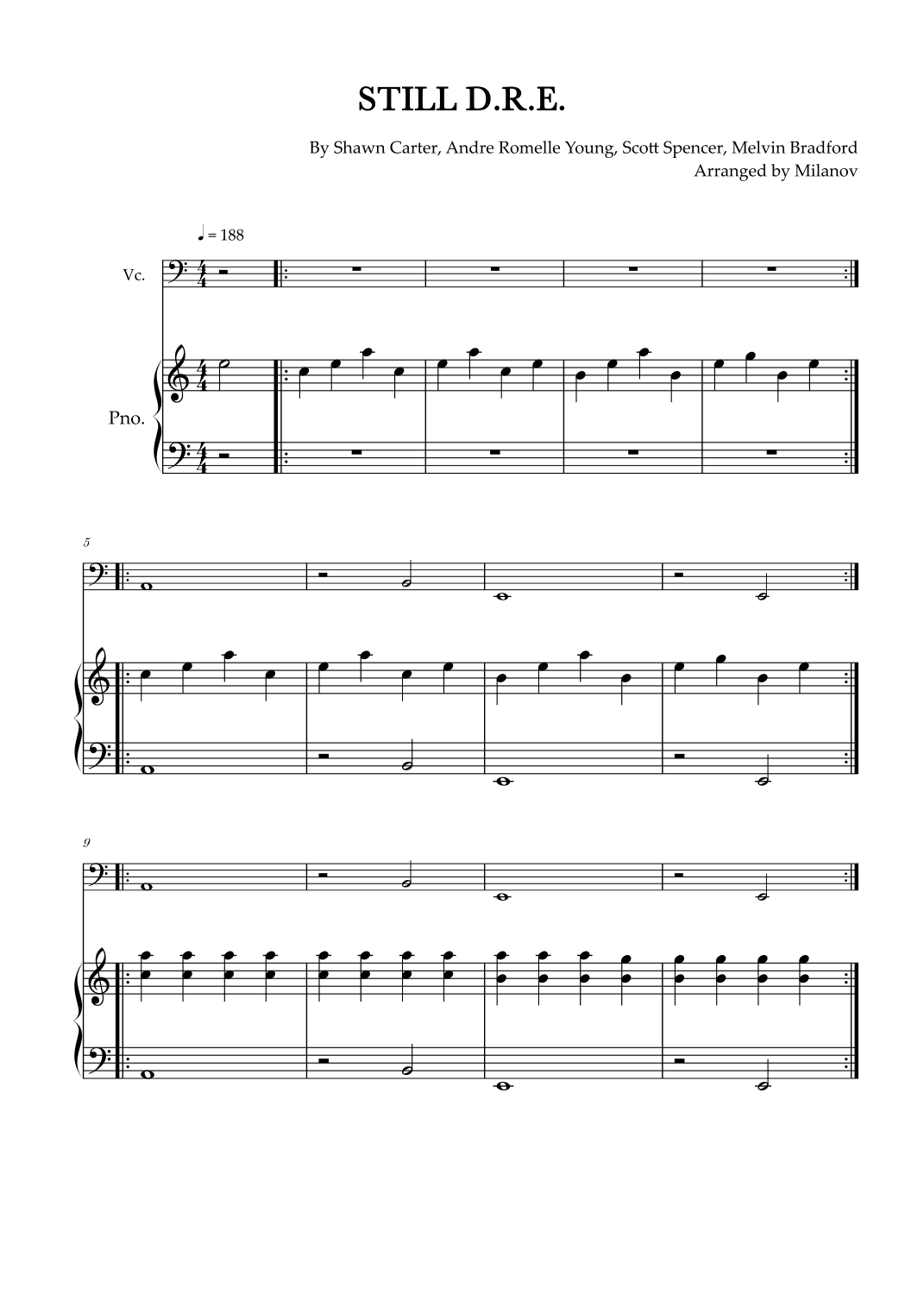 Still D.r.e. (arr. Milanov)