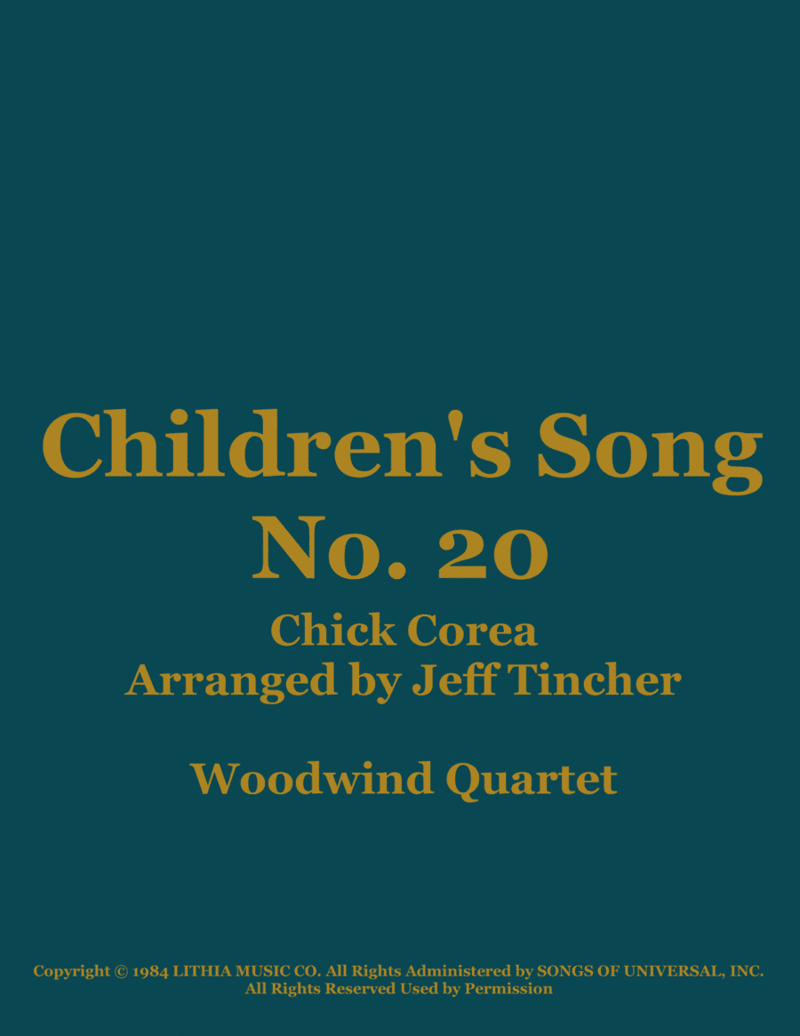 Children's Song No. 20 (arr. Jeff Tincher)