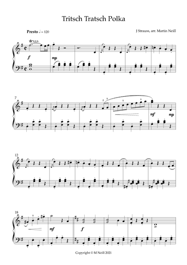 Tritsch Tratsch Polka (arr. Martin Neill)