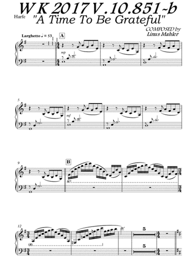 A Time to be Grateful - Harp