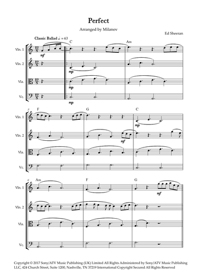 Perfect (arr. Milanov)