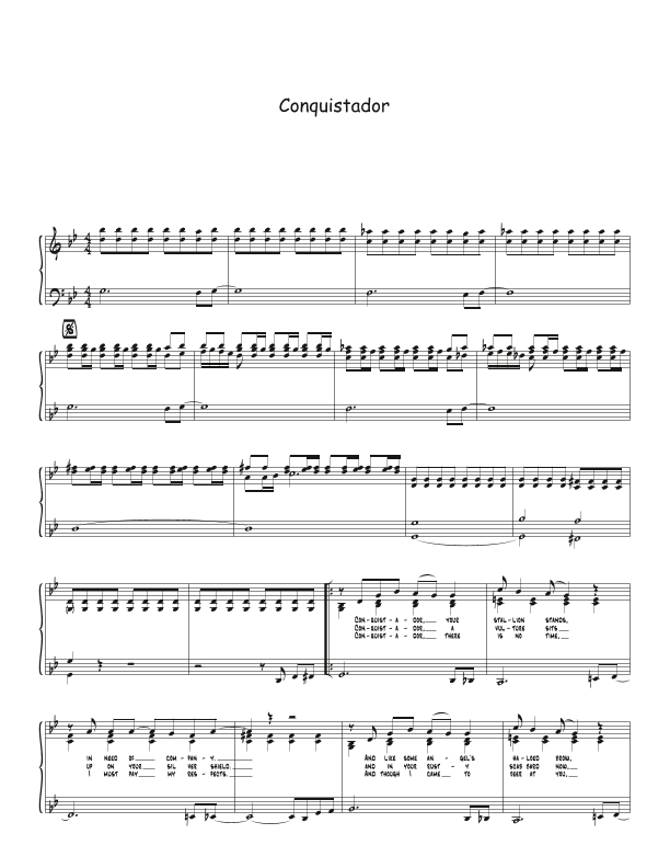 Conquistador (arr. Biegler)