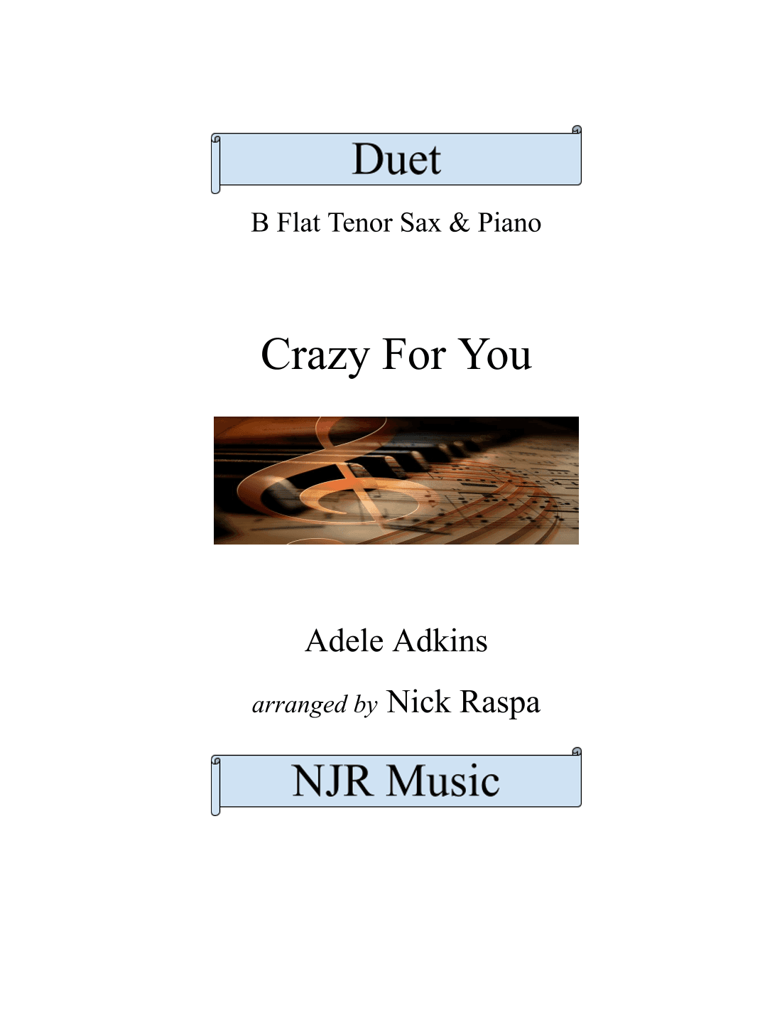 Crazy For You (arr. Nick Raspa)