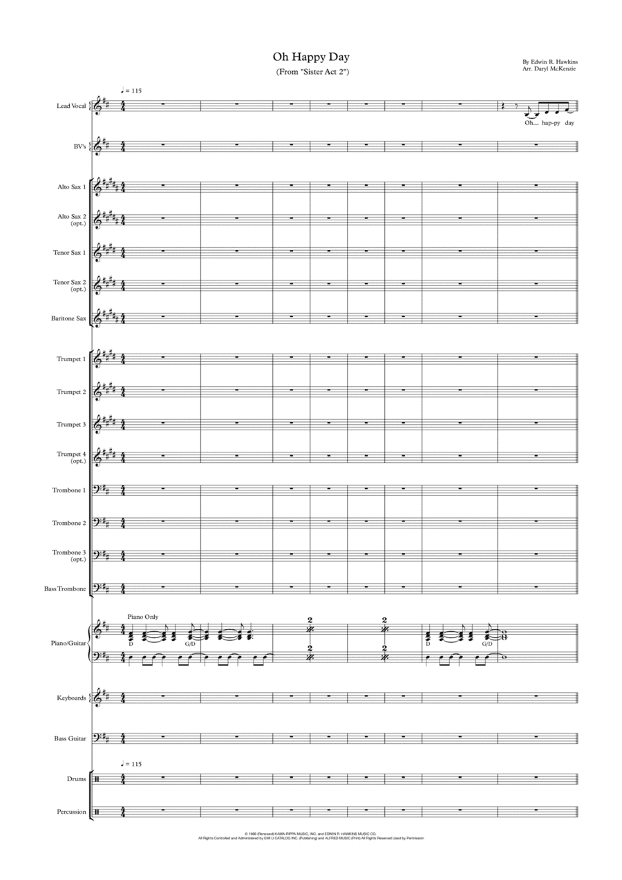 Oh Happy Day (arr. Daryl McKenzie)