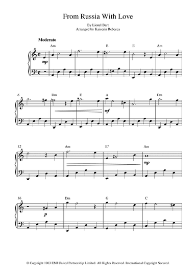 From Russia With Love (arr. Kaiserin Rebecca)
