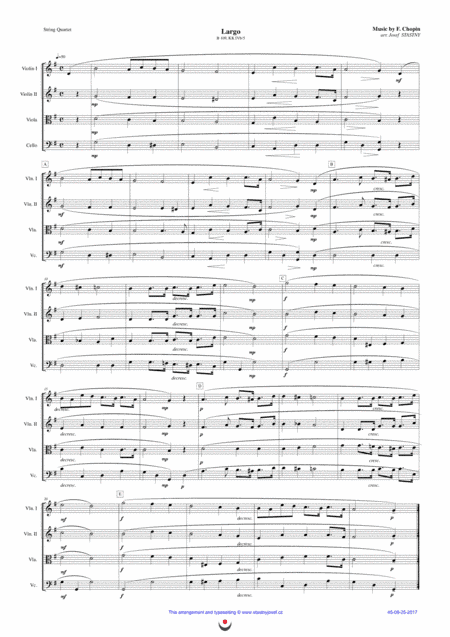 Largo (Chopin) (arr. Josef STASTNY)