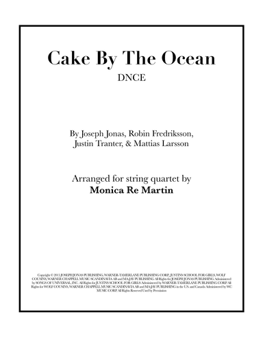Cake By The Ocean (arr. Monica Re Martin)