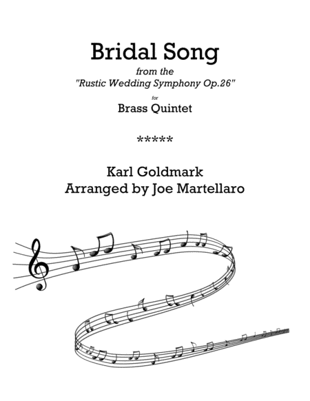 Bridal Song (arr. Joe Martellaro)