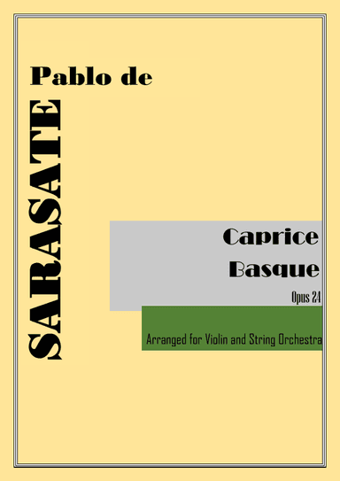 Caprice Basque Op.24 (arr. for Violin and Strings) (arr. VioArrange)