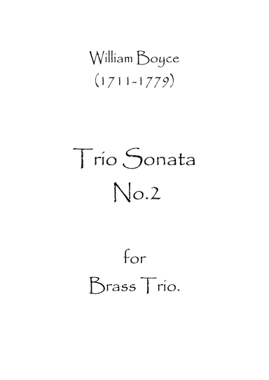 Trio Sonata No.2 (arr. Spence Bundy)