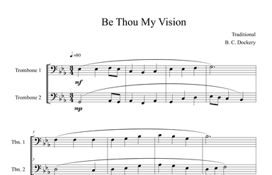 Be Thou My Vision (Trombone Duet) (arr. B. C. Dockery)
