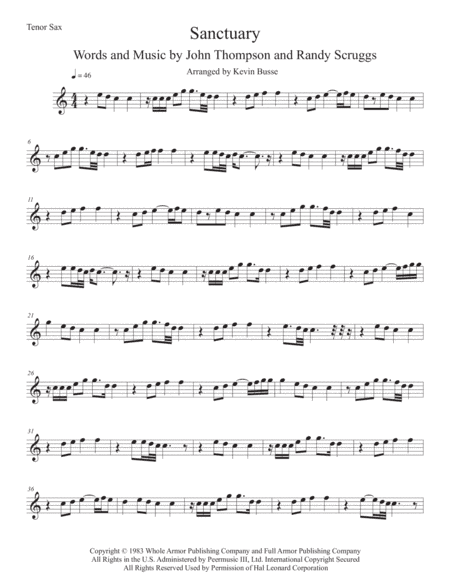 Sanctuary (arr. Kevin Busse)