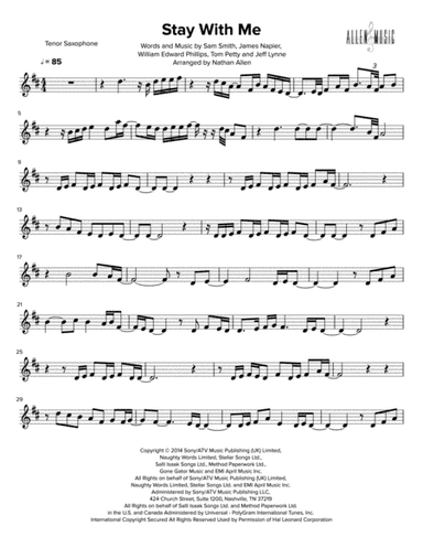 Stay With Me (arr. Nathan Allen)