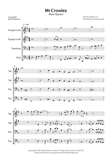 Mr. Crowley (arr. Daniel Nakamura)