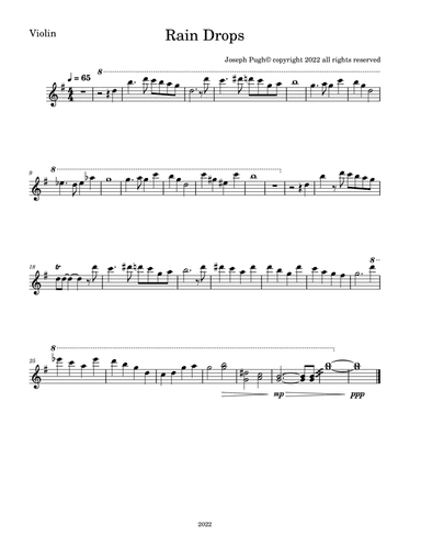 Rain Drops (violin and cello duet)