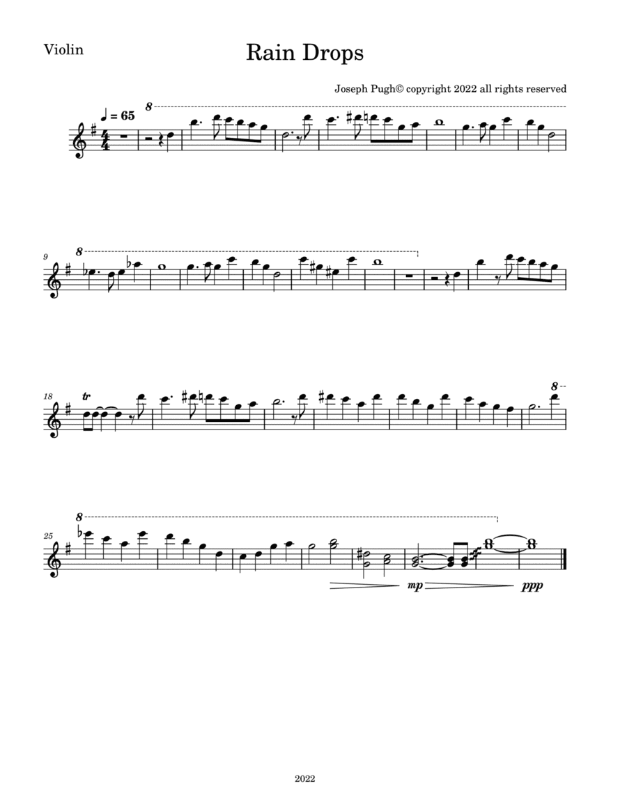 Rain Drops (violin and cello duet)