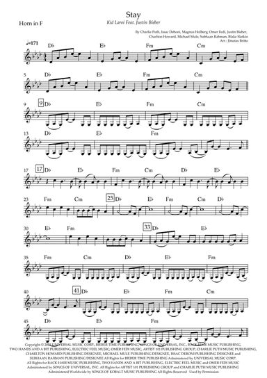 Stay (arr. Jônatas Britto)
