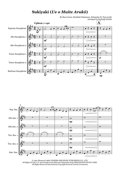 Sukiyaki (arr. Kayleigh Huelin)