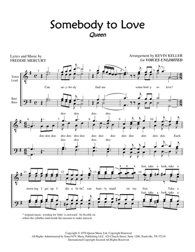 Somebody To Love (arr. Kevin Keller)