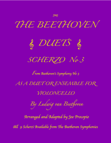 THE BEETHOVEN DUETS FOR CELLO SCHERZO NO 3 (arr. Joe Procopio)