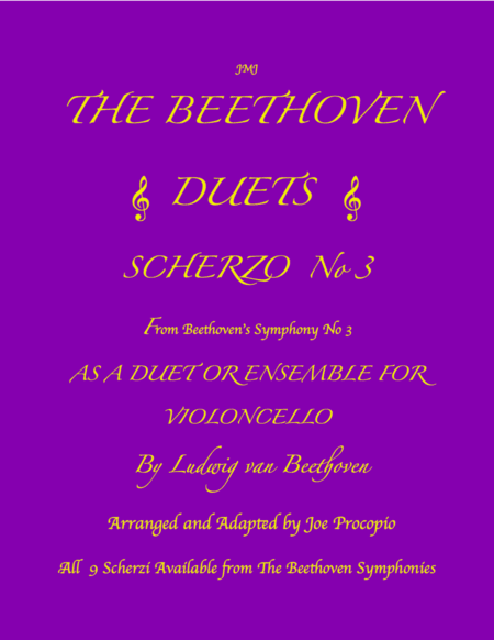 THE BEETHOVEN DUETS FOR CELLO SCHERZO NO 3 (arr. Joe Procopio)