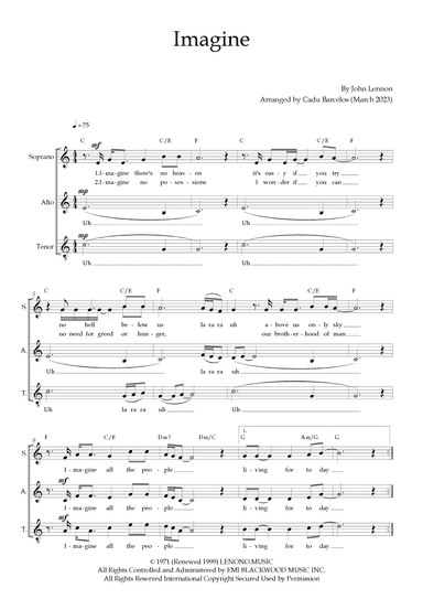Imagine (arr. Cadu Barcelos)
