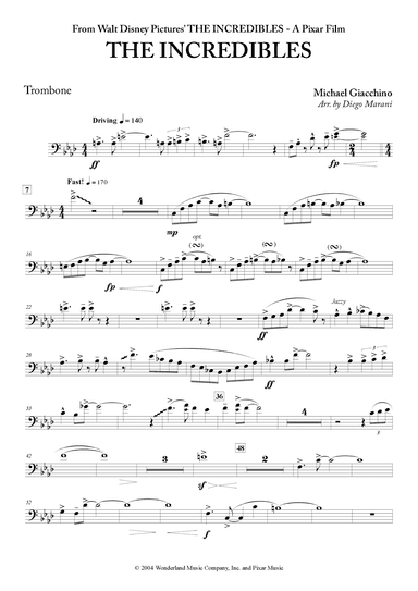 The Incredibles (main Theme) (arr. Diego Marani)