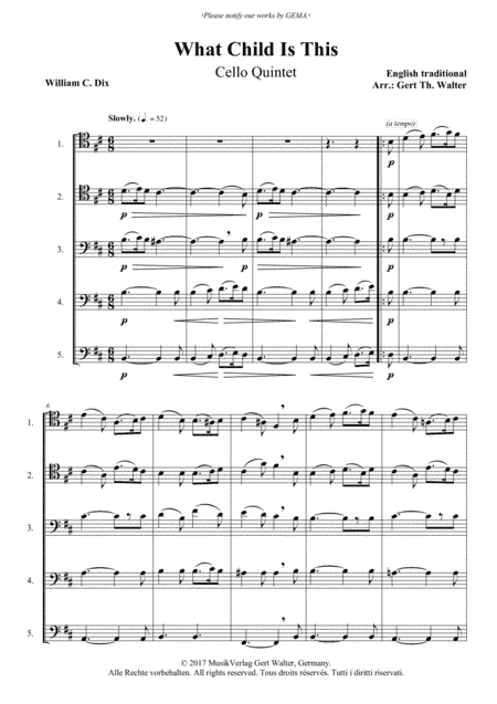 What Child Is This (arr. Gert Th. Walter)