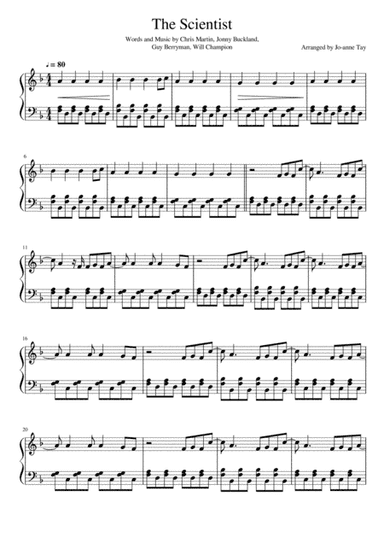 The Scientist (arr. Jo-anne Tay)