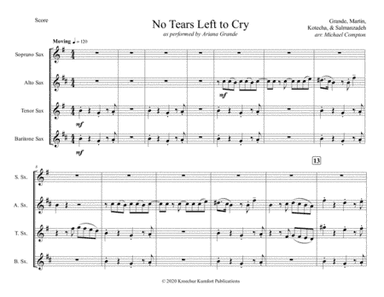 No Tears Left To Cry (arr. Michael Compton)