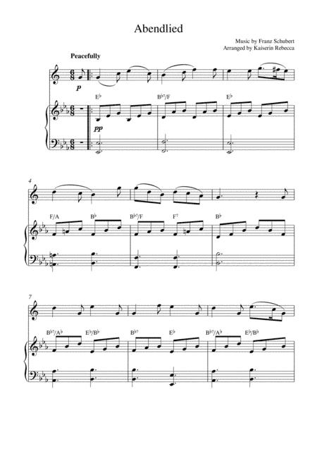 Abendlied (arr. Kaiserin Rebecca)